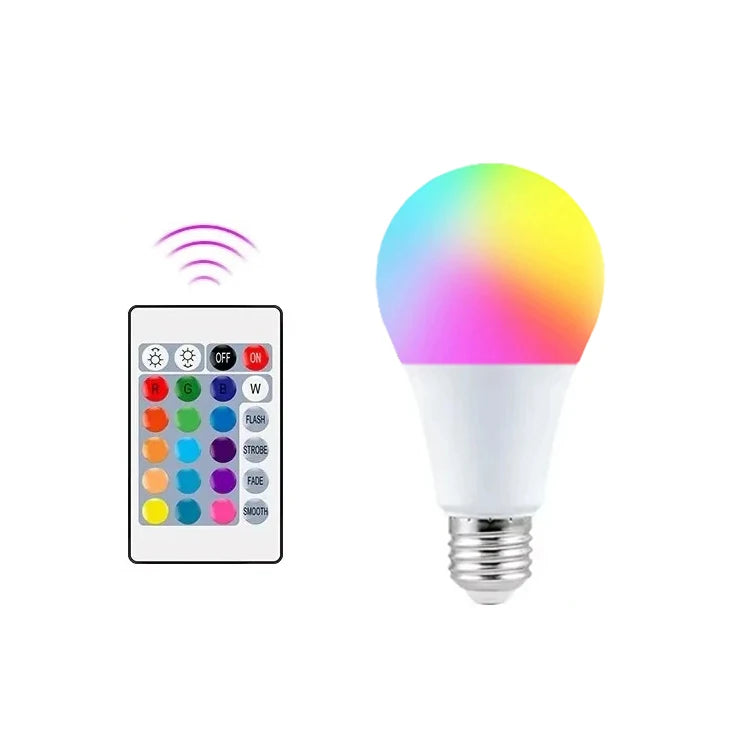 CowLost | product_id-e27-rgb-led-color-changing-bulb-220v-with-ir-remote-for-home-party |9