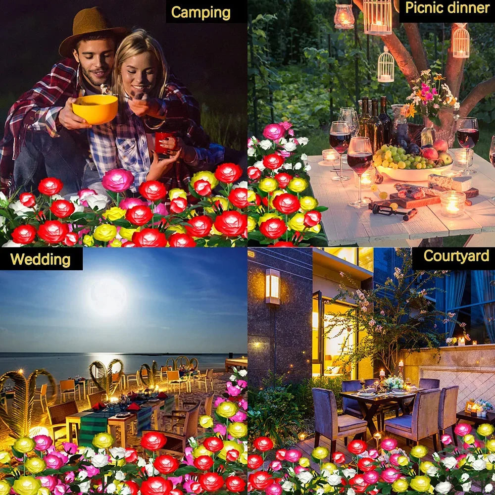 CowLost | product_id-ggbingo-solar-5-head-rose-flower-garden-lights-for-outdoor-yard-patio |5