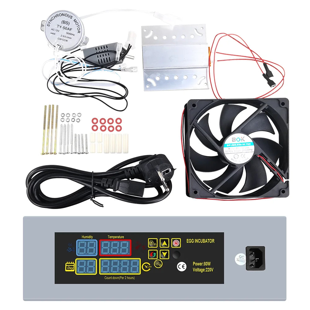 HTMC-5 Automatic Incubator Controller DIY Temperature Humidity Heating Fan Motor Accessory