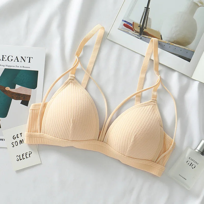 CowLost | product_id-wireless-cotton-push-up-deep-v-neck-padded-bra-for-women |17