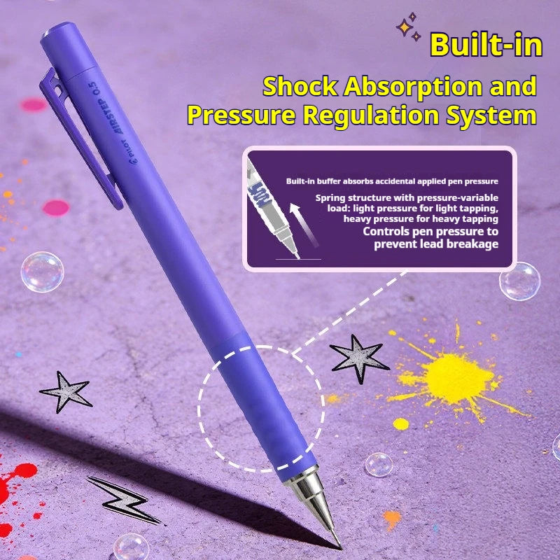 CowLost | product_id-pilot-airstep-has-15-0-5mm-mechanical-pencil-auto-lead-advance-colorful-barrel-stable-writing |4