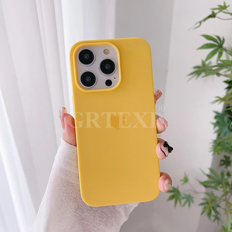 CowLost | soft-case-for-iphone-15-14-13-12-11-pro-xs-max-8-7-plus-x-xr-solid-color |6