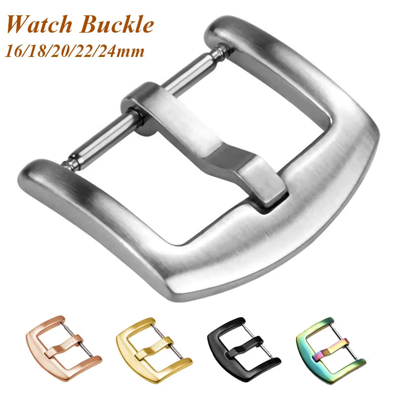 CowLost | product_id-stainless-steel-watch-band-buckle-clasp-16-26mm-silver-black-gold-metal |1