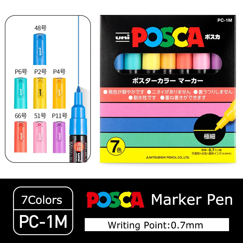 CowLost | product_id-uni-posca-paint-marker-pens-set-pc-1m-pc-3m-pc-5m-pc-8k-pc-17k-16-colors-art-markers-for-graffiti-drawing |59