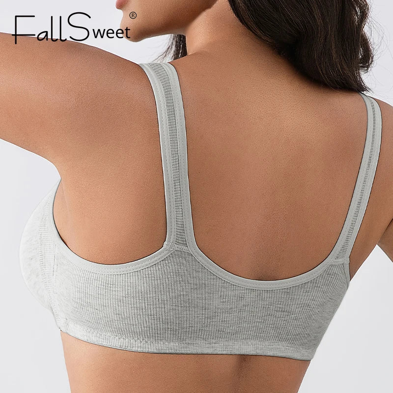 CowLost | product_id-fallsweet-4pcs-wireless-front-closure-full-coverage-push-up-bra-for-women |2