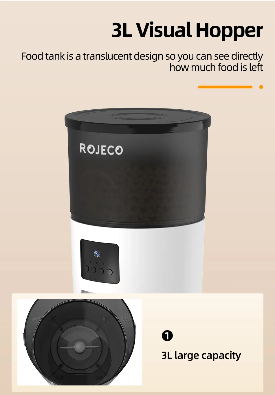 CowLost | 3d-printer-accessories-rojeco-3l-smart-automatic-cat-feeder-with-720p-camera |16