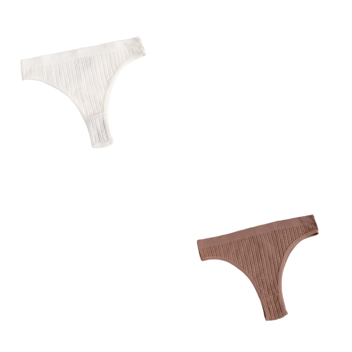 CowLost | product_id-2pcs-womens-seamless-low-rise-solid-briefs-m-xl |16
