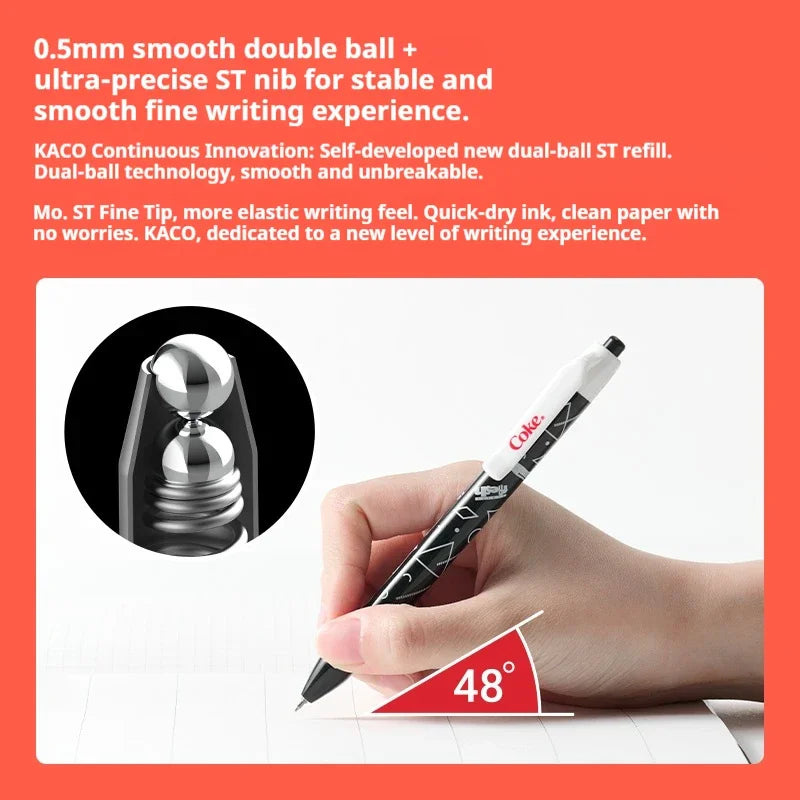 CowLost | product_id-kaco-coca-cola-happy-bubbles-0-5mm-quick-dry-gel-pen-smooth-writing-collectible |5