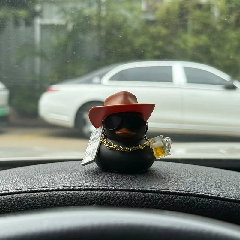 CowLost | product_id-cowboy-car-rubber-duck-with-sun-hat-dashboard-decoration-set |3