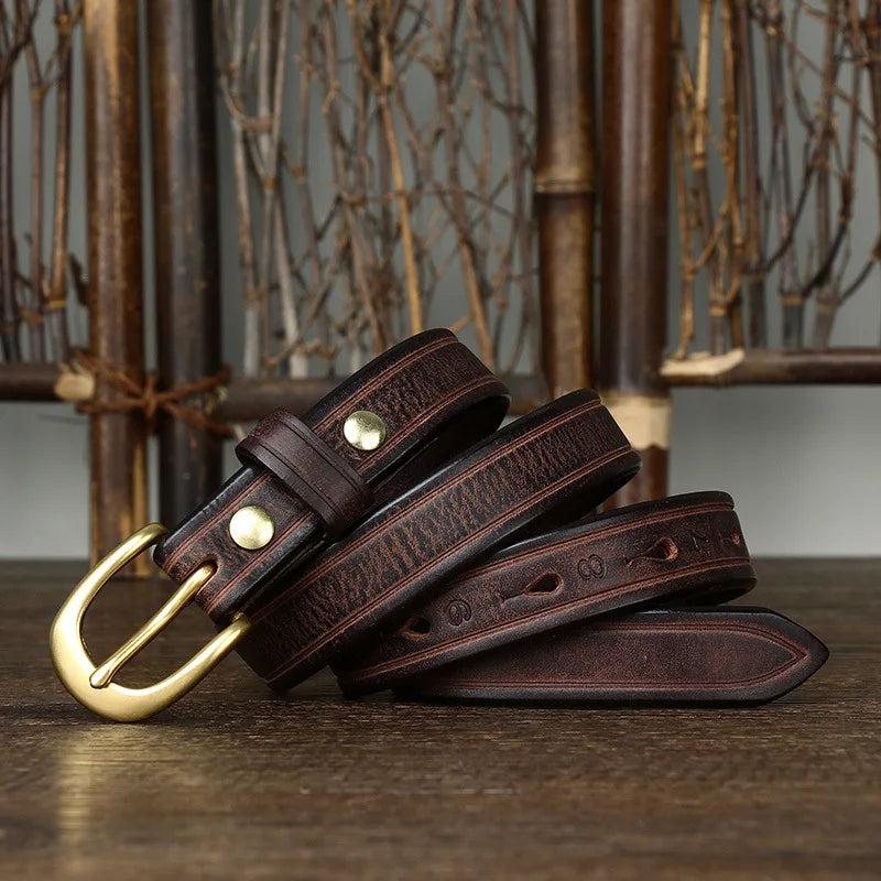 CowLost | 2-4cm-width-copper-buckle-cowskin-genuine-leather-belts-for-women |28