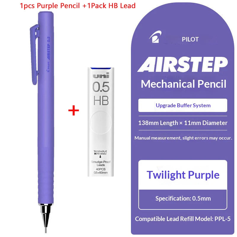 CowLost | product_id-pilot-airstep-has-15-0-5mm-mechanical-pencil-auto-lead-advance-colorful-barrel-stable-writing |25