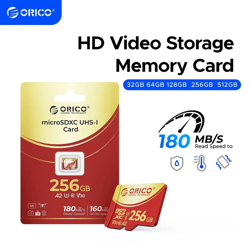 CowLost | orico-256gb-micro-sd-microsdxc-r-w-up-to180mb-s |1