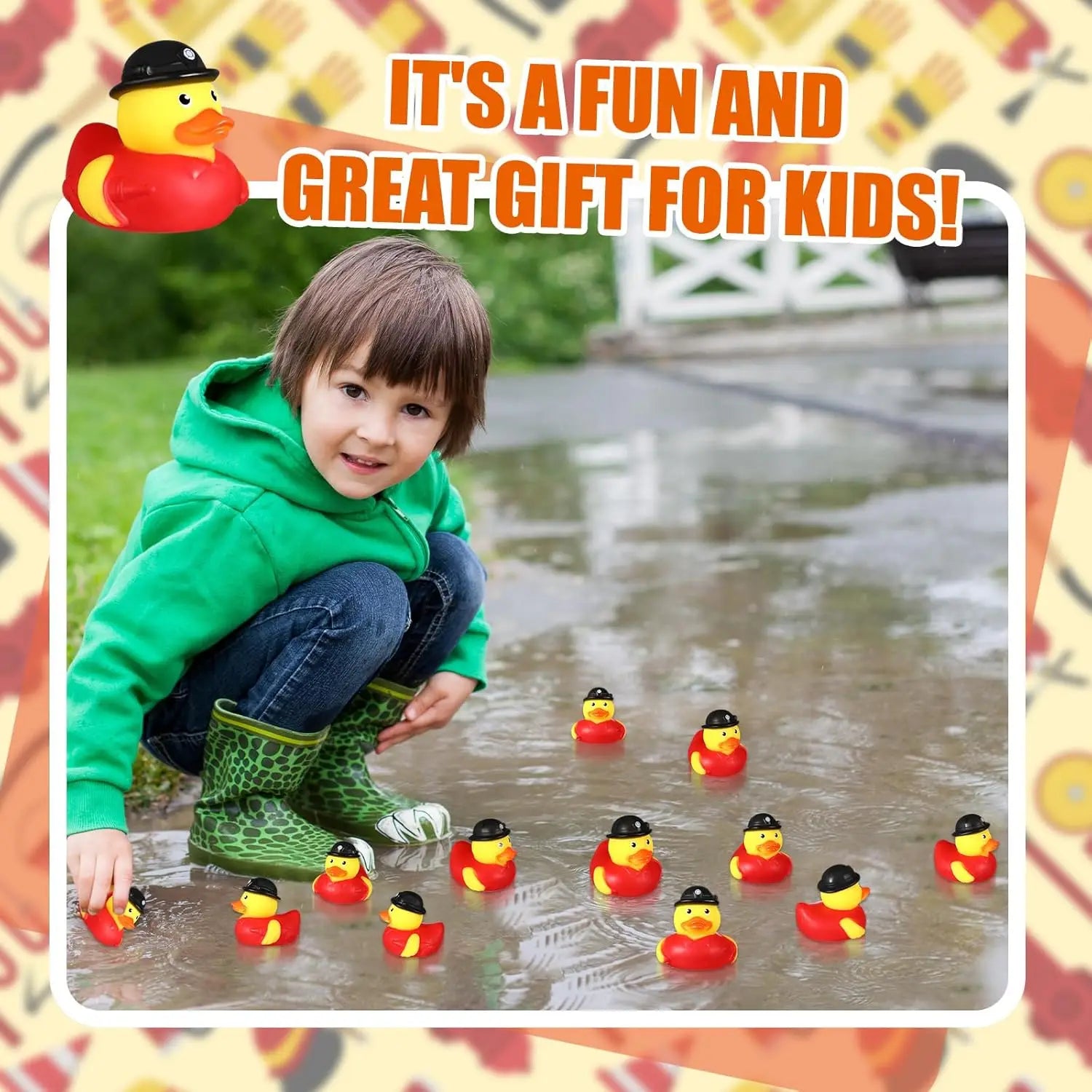 CowLost | product_id-2-24pcs-fireman-rubber-ducks-2-inch-bath-toys-for-party-favors-and-gifts |6