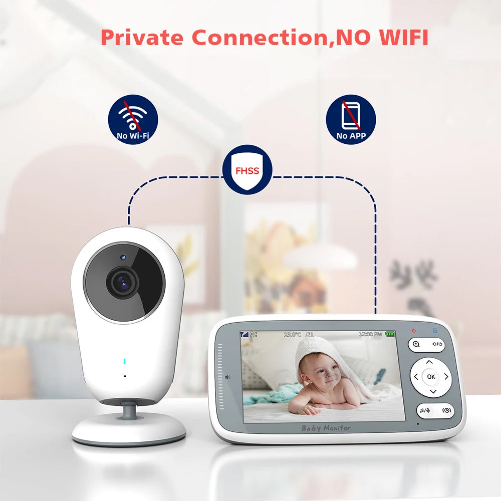 CowLost | 4-0-inch-video-baby-monitor-camera-3x-digital-zoom-two-way-audio-auto-night-vision-720p-hd-security-camera-babysitter-vb615 |15