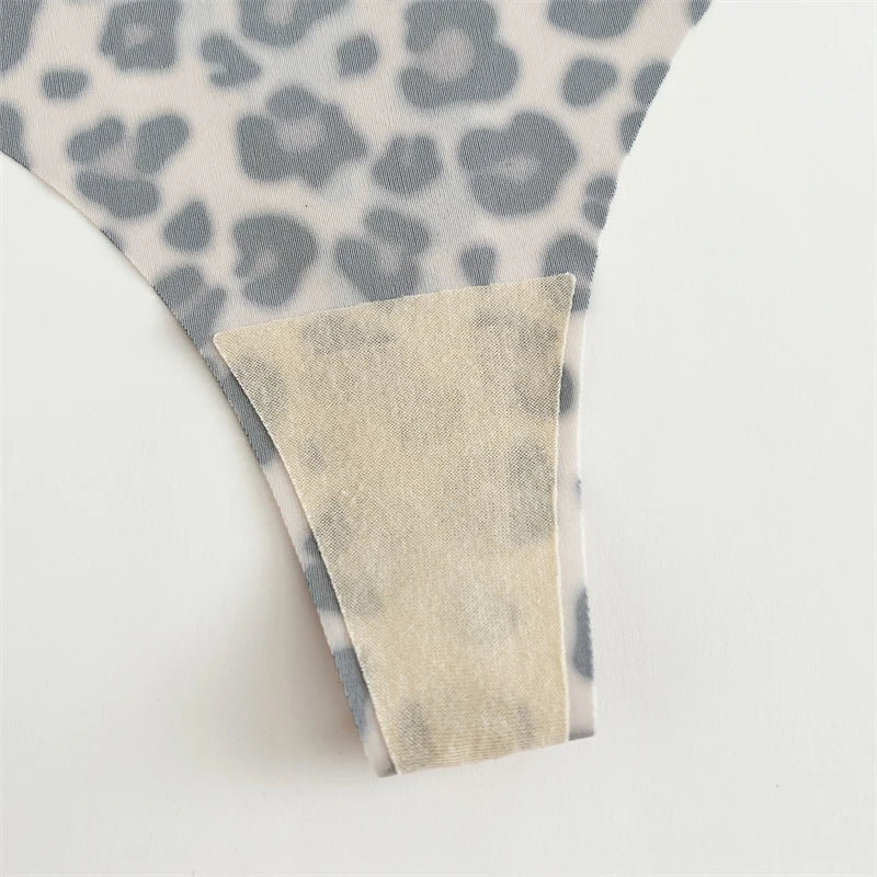 CowLost | activewear-pants-3pcs-womens-ice-silk-seamless-low-waist-leopard-thongs |20