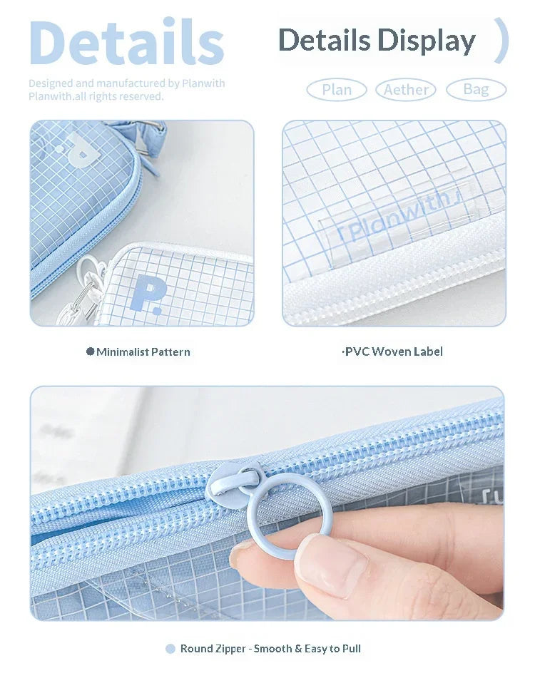 CowLost | product_id-planwith-translucent-sesame-bun-large-capacity-pencil-case-for-school-travel |16