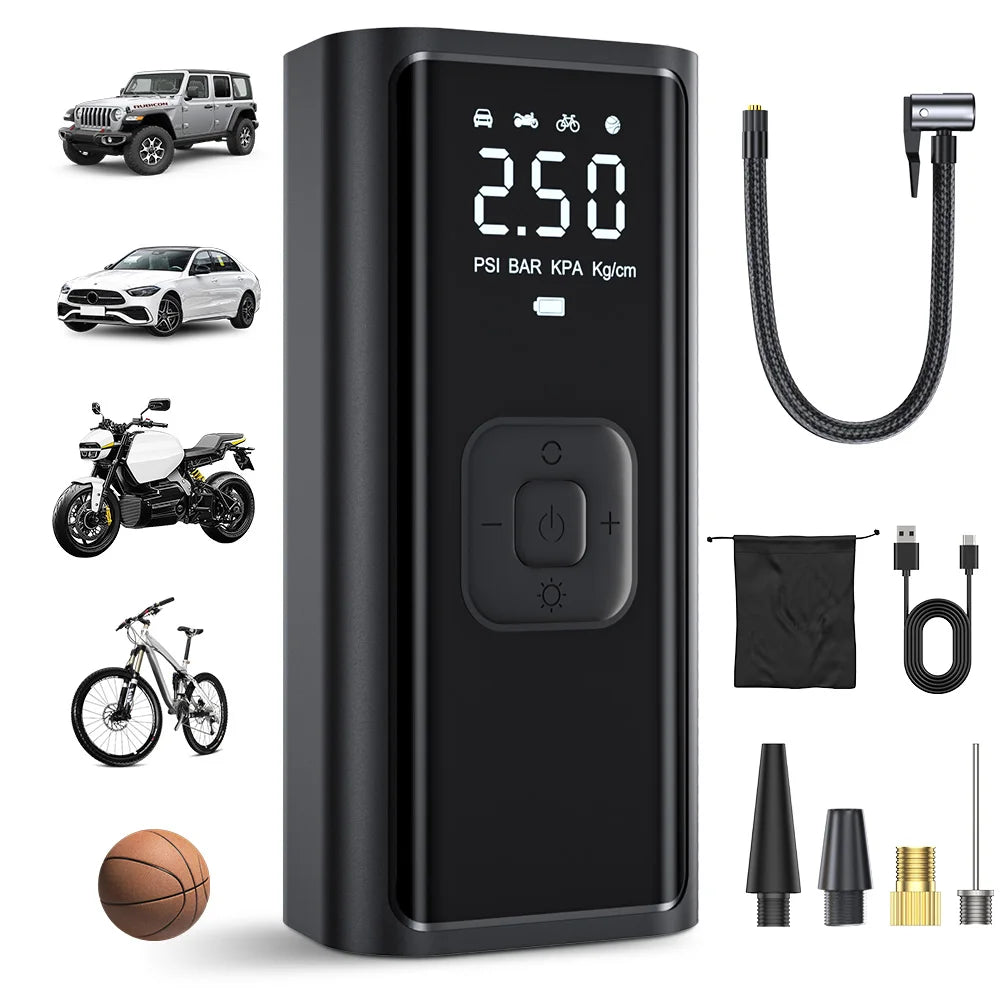 CowLost | ball-pumps-product_id-yiju-portable-rechargeable-digital-tire-inflator-pump-for-car-bicycle-football |2