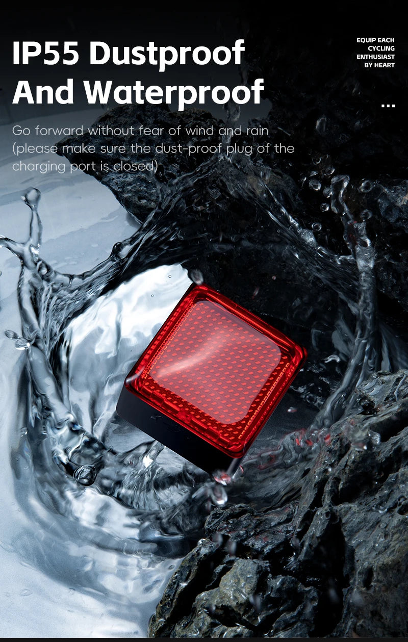 CowLost | sporting-goods-west-biking-diy-pixel-rear-bicycle-taillight-1100mah-long-battery-life |20