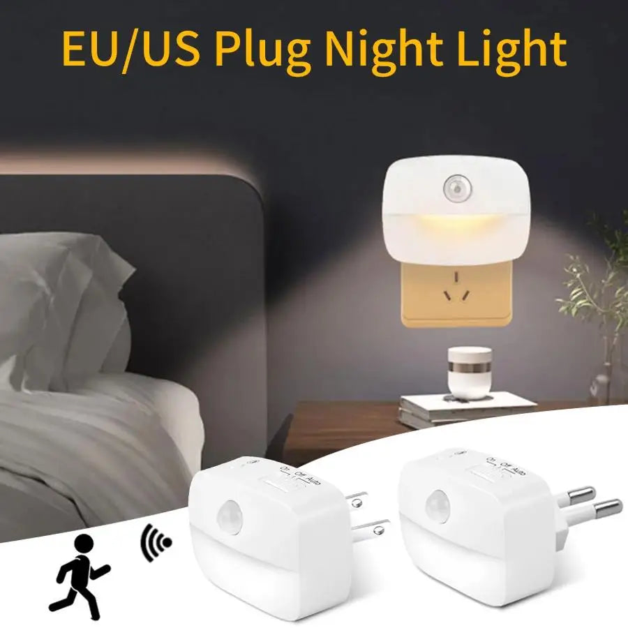 CowLost | product_id-led-motion-sensor-night-light-1-2-4pcs-us-eu-plug-110v-220v-wall-lamp-for-home-hallway-stair-bedroom-kitchen |1