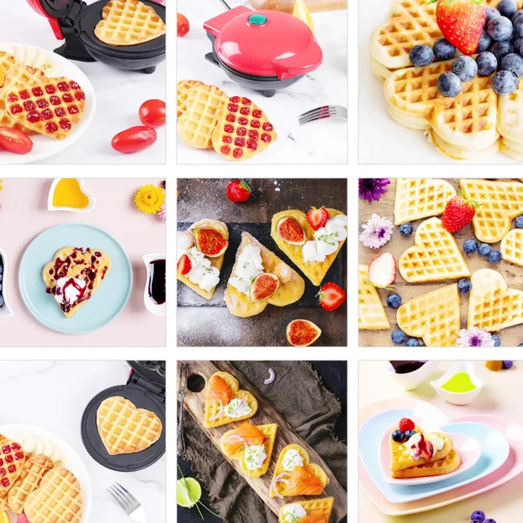 CowLost | product_id-mini-love-heart-waffle-maker-bubble-egg-cake-oven-for-breakfast-and-parties |21