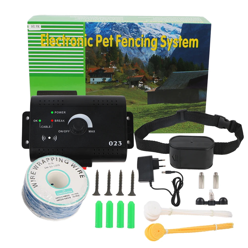 CowLost | dog-training-collar-electronic-pet-fence-system-containment-waterproof-sound-shocked-collar-electric-dog-fence-pet-accessories |1