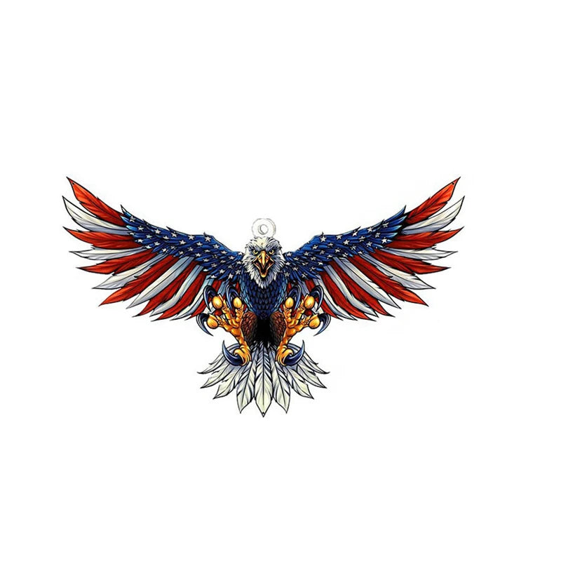 CowLost | paint-product_id-american-flag-eagle-rearview-mirror-keychain-pendant |16