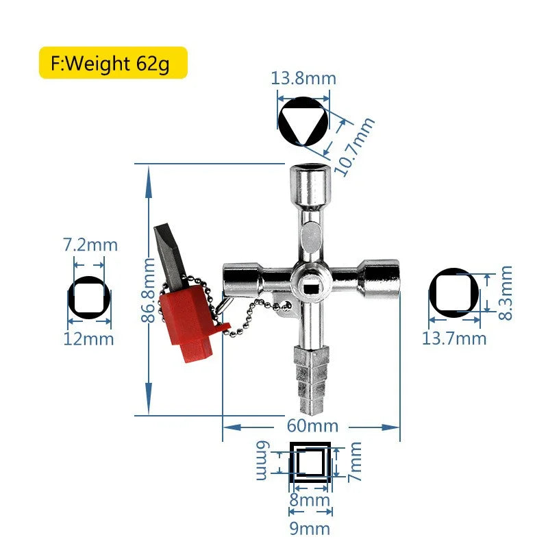 CowLost | product_id-multi-functional-triangular-elevator-key-wrench-valve-tool-portable-hand-tool |12