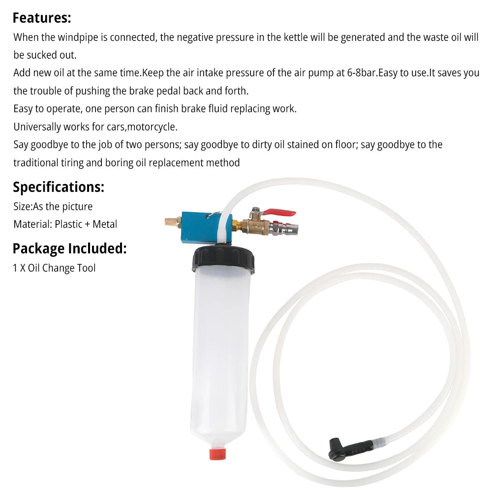 CowLost | product_id-universal-car-brake-fluid-pump-hydraulic-clutch-bleeder-drain-tool-kit |30