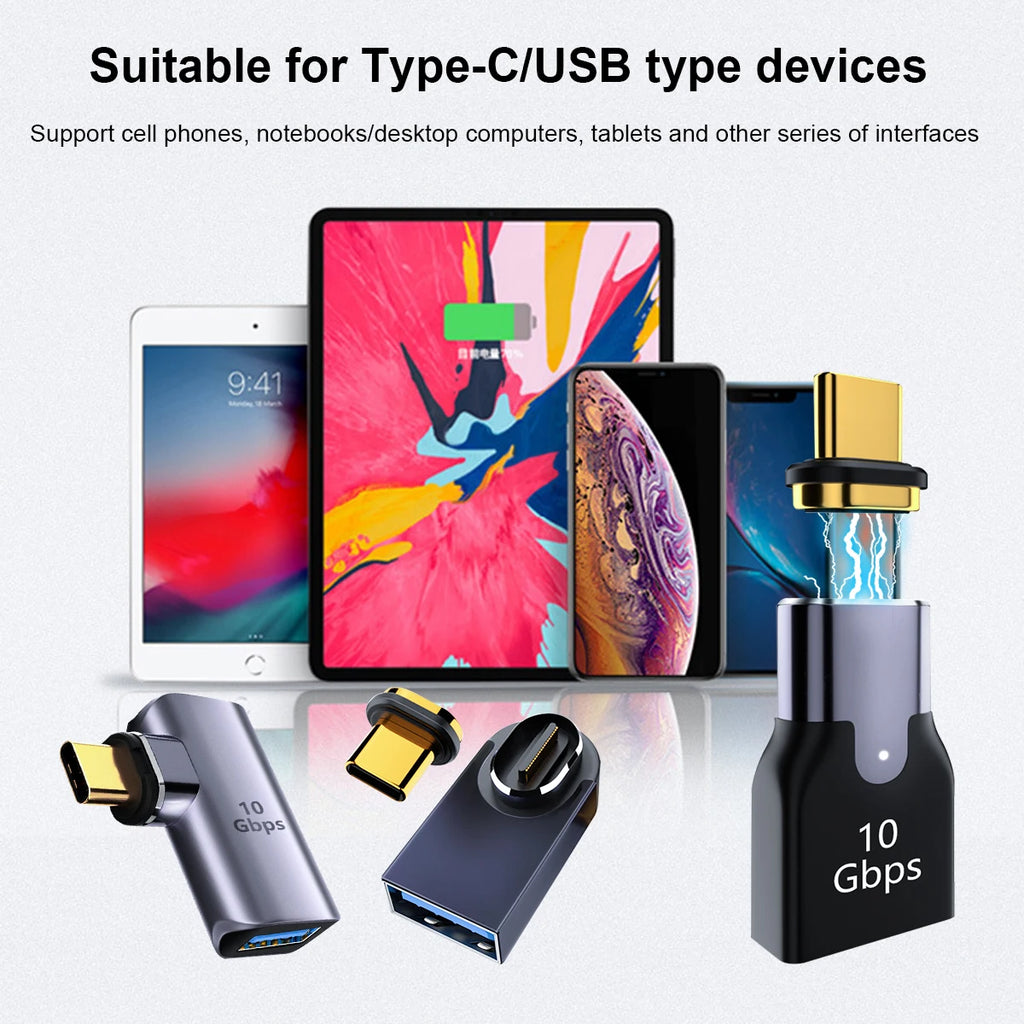 CowLost | product_id-usb-3-1-10gbps-magnetic-otg-adapter-usb-a-to-usb-c-fast-charging-connector-for-macbook-and-phone |2