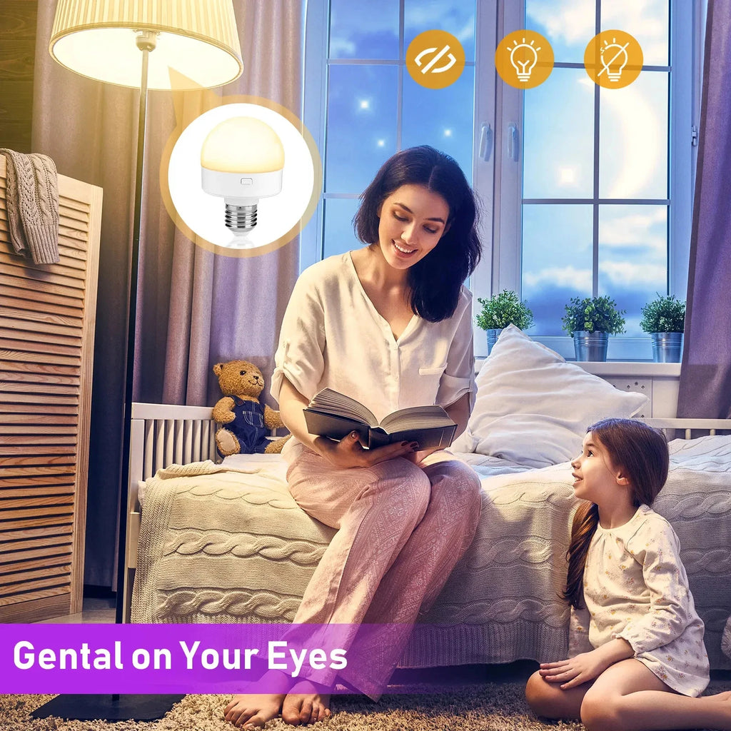 CowLost | product_id-e27-usb-rechargeable-smart-rgb-led-bulb-with-remote-timer-15-brightness-levels-2700k-6500k |4