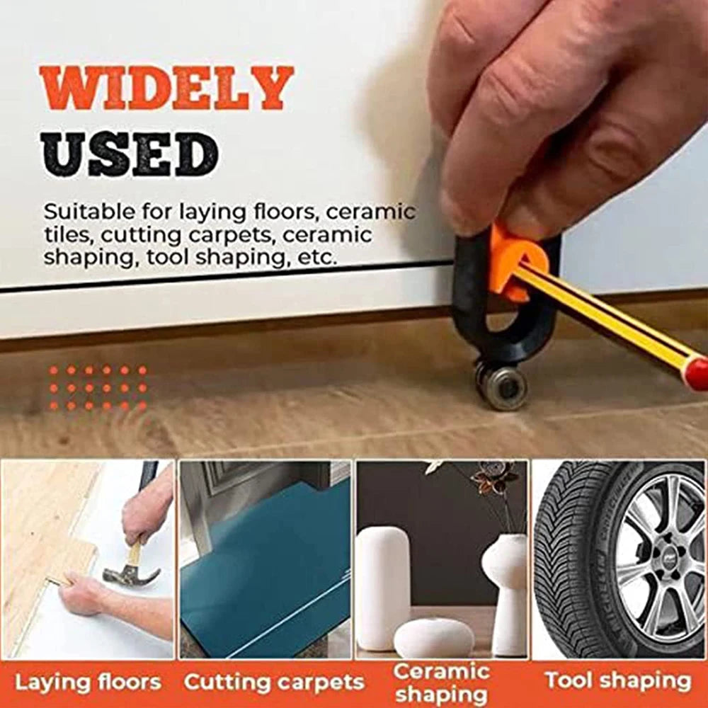 CowLost | profile-scribing-ruler-contour-gauge-with-lock-precise-scribe-tool-woodworking-edge-corner-measuring-profile-duplicator |3