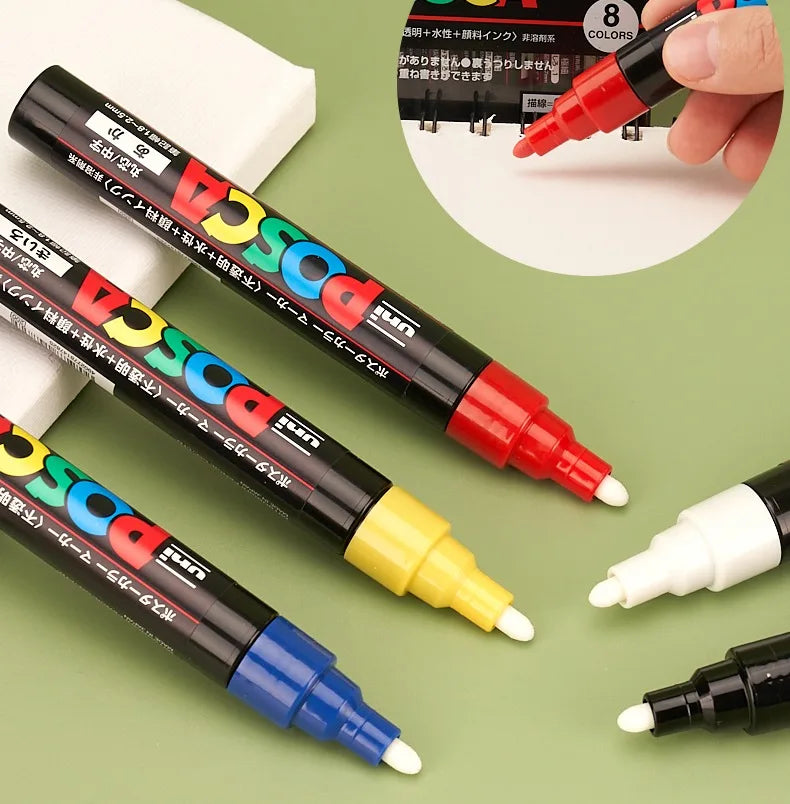 CowLost | product_id-uni-posca-marker-set-pc-1m-3m-5m-8k-17k-non-toxic-permanent-manga-paints-36-colors |7
