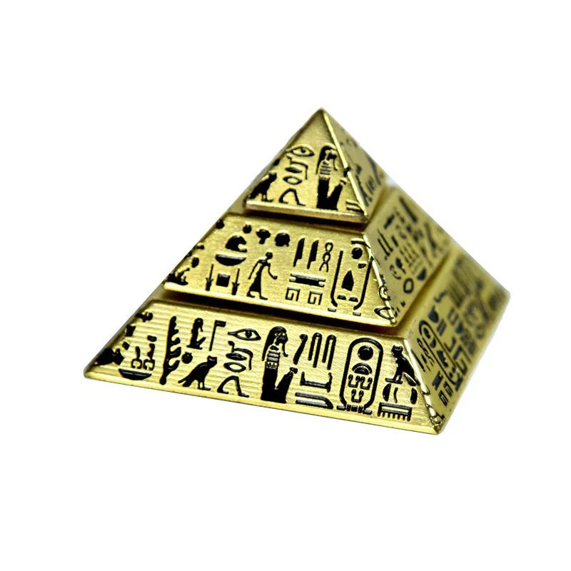 CowLost | pyramid-fingertip-gyroscope-desktop-toy-ancient-egyptian-metal-retro-anti-anxiety-fidget-spinner-for-kids-children-adutls-gifts |1