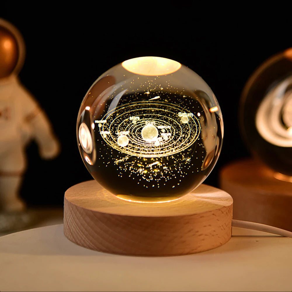 CowLost | product_id-6cm-3d-crystal-ball-led-solar-system-planets-moon-astronaut-decoration |10