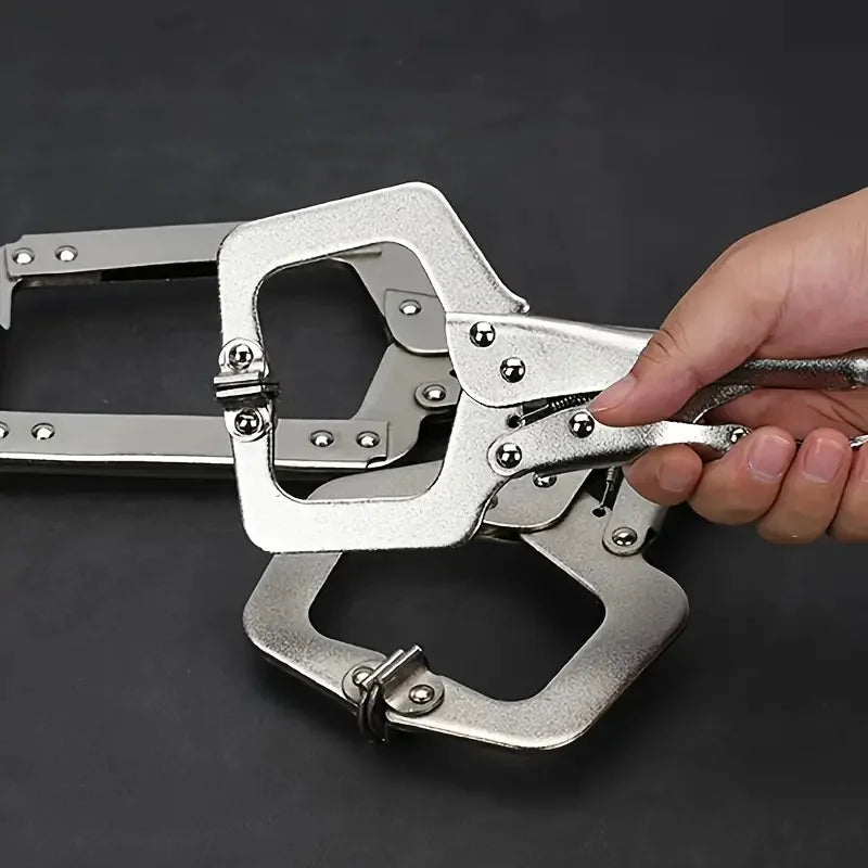CowLost | 1pc-6-5-11-inch-adjustable-locking-type-c-pliers-welding-quick-grip-clamps-manual-clamping-tools-for-pipes-and-woodworking |3