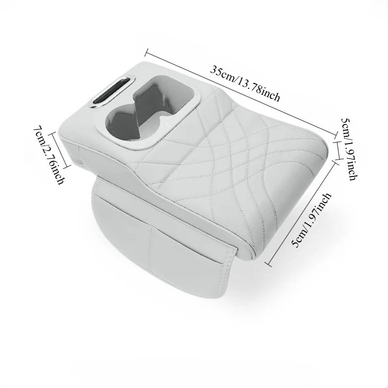 CowLost | product_id-car-armrest-cushion-with-2-side-pockets-2-cup-holders-tissue-box-cover |7