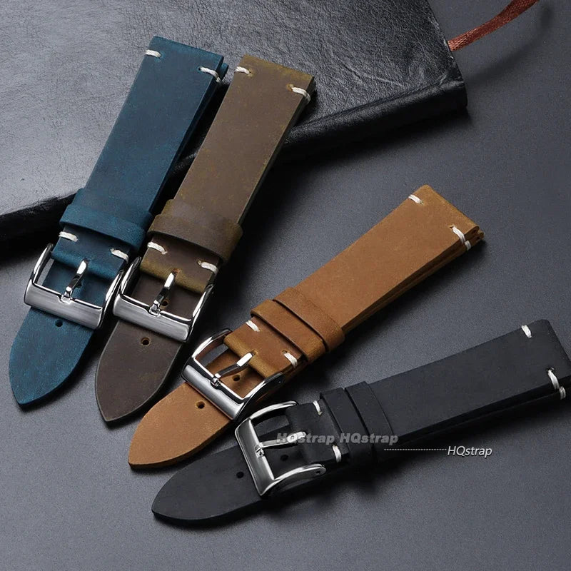 CowLost | product_id-genuine-calfskin-leather-watchband-18-24mm-brown-universal-sport-smartwatch-strap-replacement |3