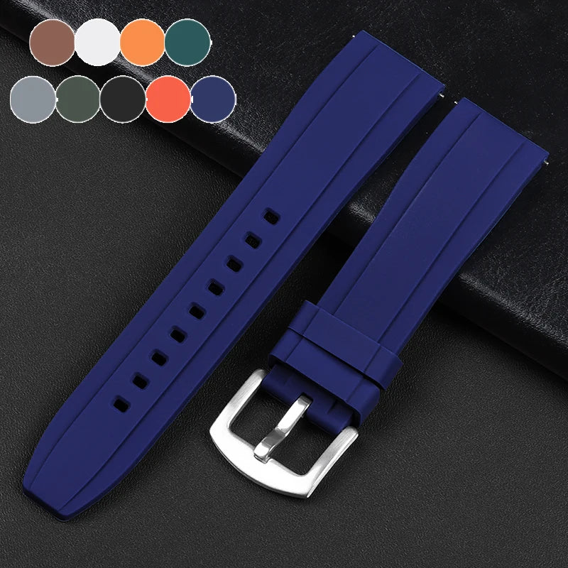 CowLost | product_id-quick-release-silicone-sports-watch-strap-20mm-22mm-black-green-orange-blue |1