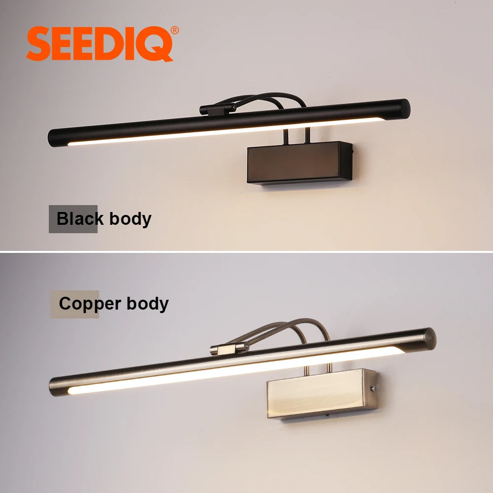 CowLost | product_id-modern-black-copper-8w-led-bathroom-wall-sconce-ac85-265v |5