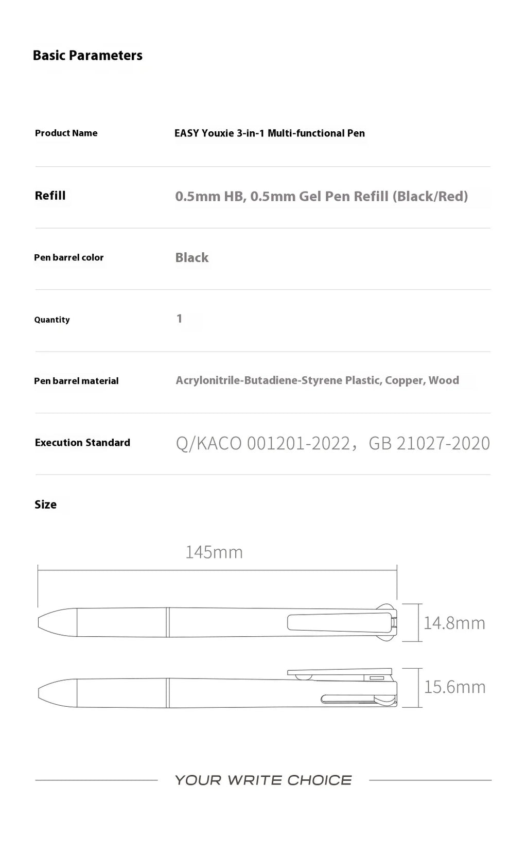 CowLost | product_id-kaco-easy-3-in-1-wooden-metal-0-5mm-gel-pen-and-mechanical-pencil-multi-purpose-writing-pen |13