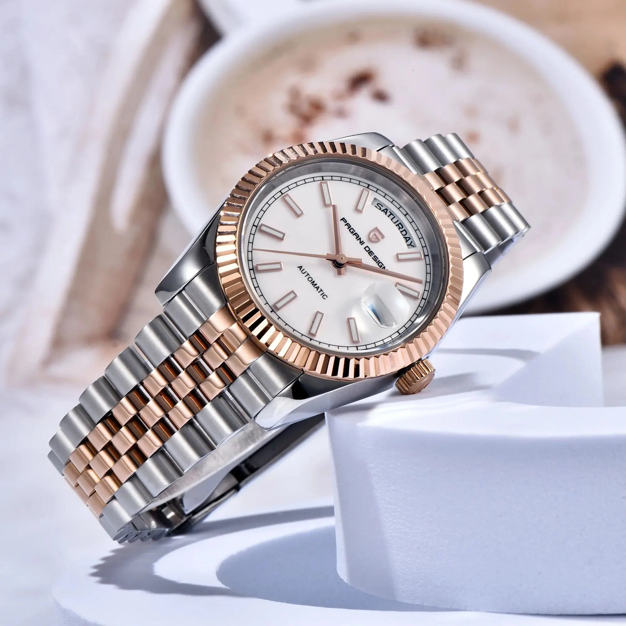 CowLost | pagani-design-2025-new-enamel-dial-dd36-luxury-silver-gold-automatic-watch |5