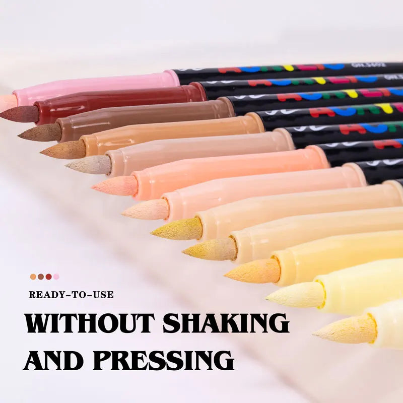 CowLost | markers-product_id-12-colors-skin-tone-acrylic-markers-waterproof-soft-brush-pens-for-figure-painting |4