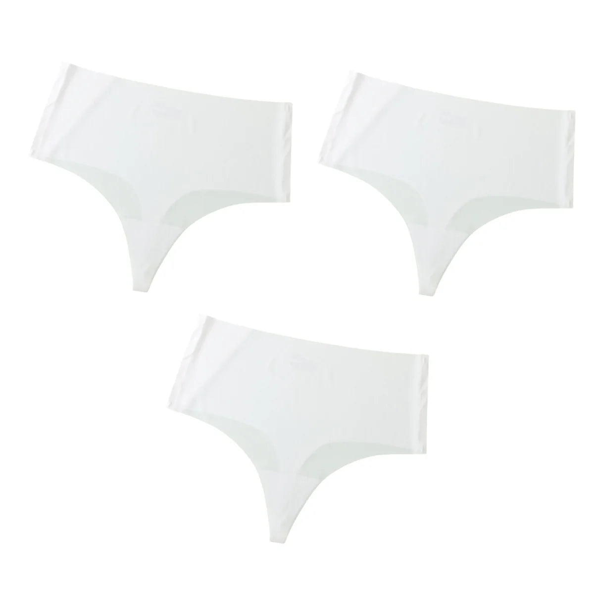 CowLost | product_id-3pcs-women-high-waist-seamless-soft-g-string-thongs-panties |16