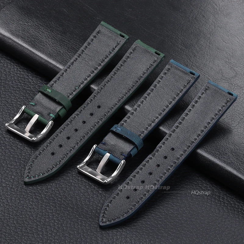 CowLost | bracelets-product_id-handmade-genuine-leather-watchband-vintage-brown-black-18-22mm-quick-release-cowhide-strap |5