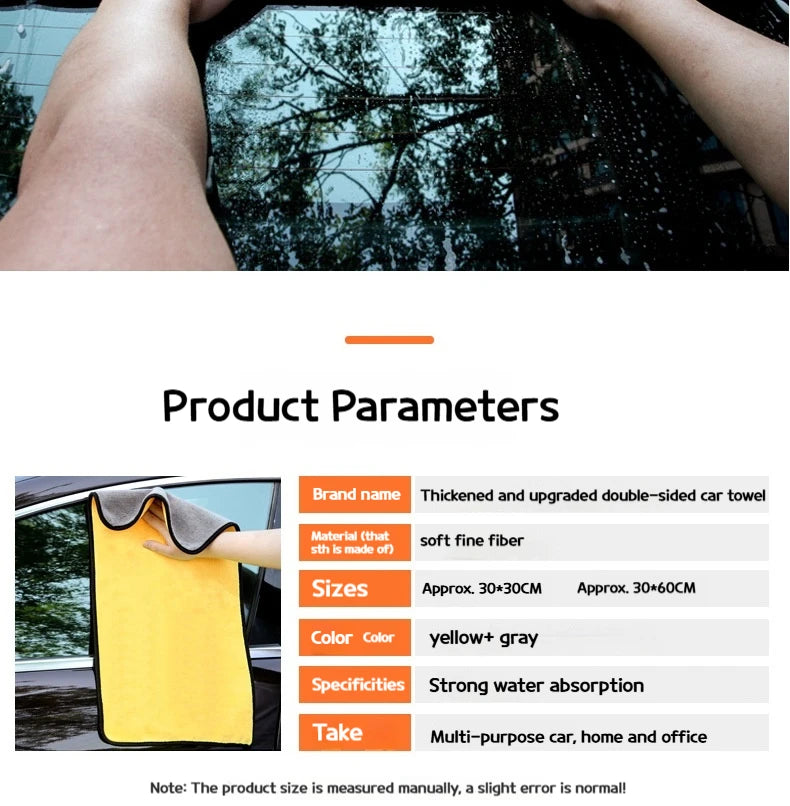 CowLost | car-wash-brushes-product_id-5pcs-microfiber-car-wash-and-drying-towels-absorbent-cleaning-cloths |17