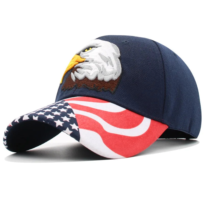 CowLost | mens-animal-baseball-cap-patriotic-bald-eagle-and-american-flag-snapback-caps |35