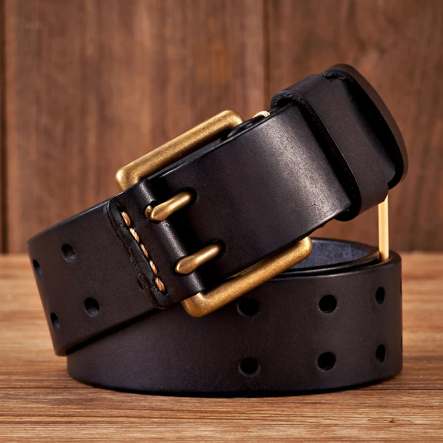 CowLost | 3-8cm-wide-vintage-mens-belt-cowhide-genuine-leather |3
