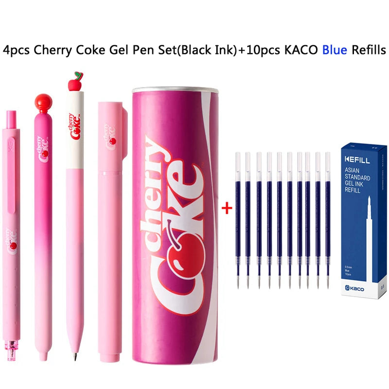 CowLost | product_id-kaco-cherry-coke-collab-gel-pens-sakura-limited-edition-soda-can-design-quick-dry-3pcs-1-marker-set |18