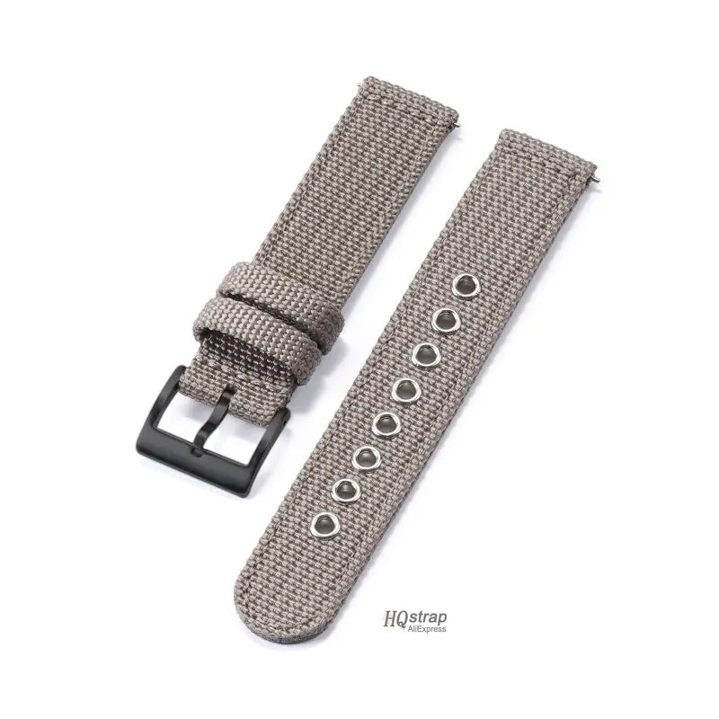 18mm 20mm 22mm Nylon Canvas Quick Release Strap for Samsung Galaxy Watch 4 5 3 Huawei