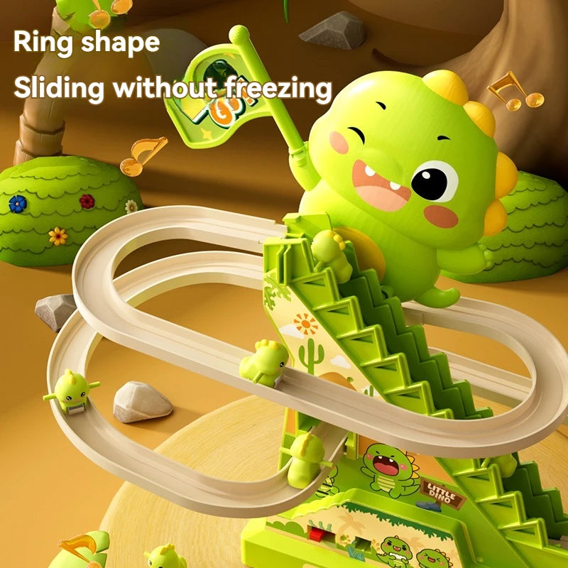 CowLost | product_id-stair-climbing-dinosaur-roller-coaster-toy-with-flashing-lights-and-music-interactive-parent-child-toy |1